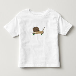 Camiseta Caracol como Patinador com skate