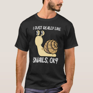 Camiseta Caracol Cortado Para Homens Caracóis De Água fresc