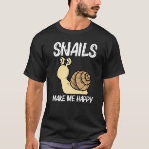 Camiseta Caracol Cortado Para Homens Caracóis De Água fresc
