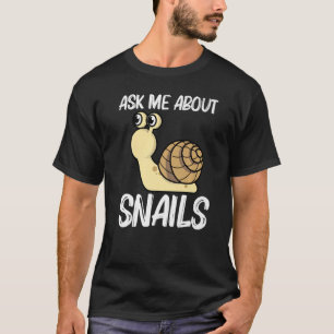 Camiseta Caracol Cortado Para Homens Caracóis De Água fresc