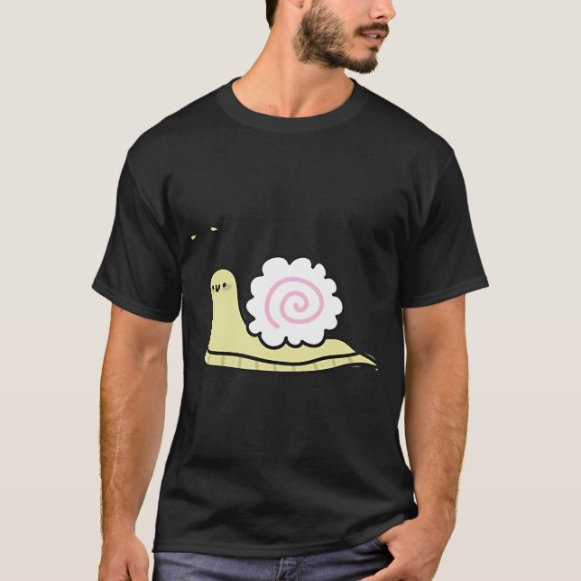Camiseta caracol de pastel de peixe (Frente)