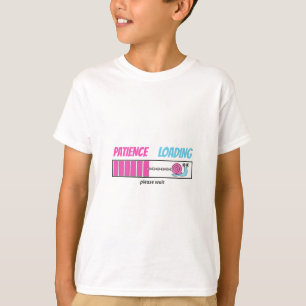 Camiseta Caracol de Patience Carregando Cute Personalizado
