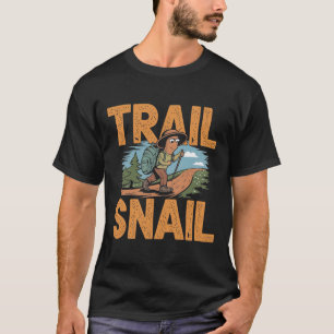 Camiseta Caracol de Trilha - Citação Engraçada de Caminhada