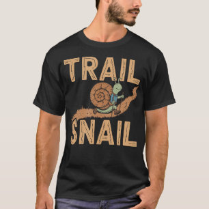 Camiseta Caracol de Trilha - Piada Divertida de Caminhada e