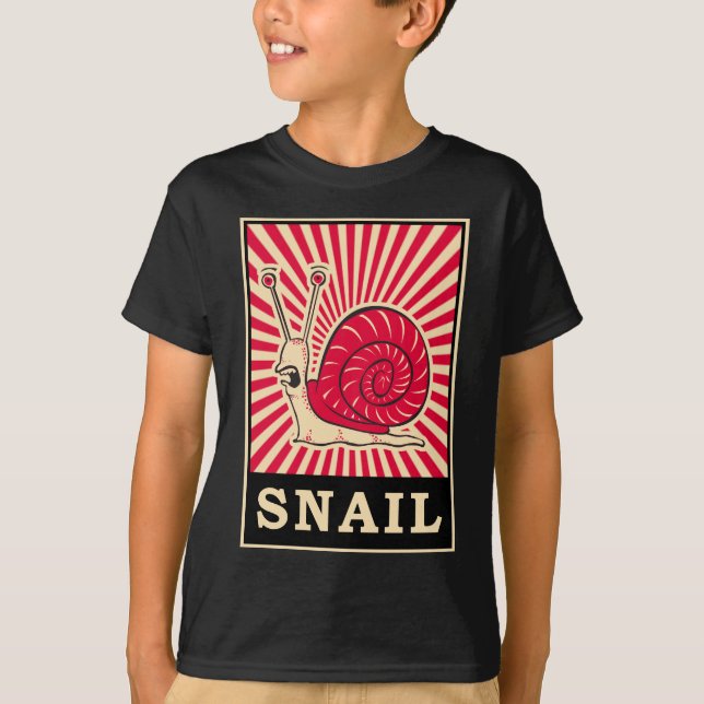 Camiseta Caracol do pop art (Frente)