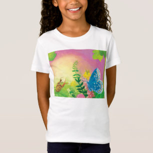 Camiseta, caracol e camiseta azul da Chapman