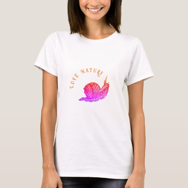 Camiseta Caracol em estilo gráfico (Frente)