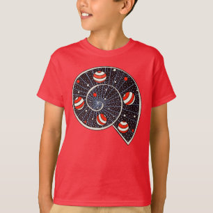 Camiseta Caracol engraçado da galáxia espiral com os
