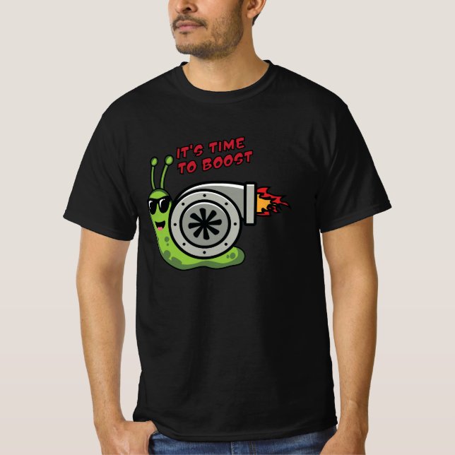 Camiseta Caracol giro rápido com o motor turbo (Frente)