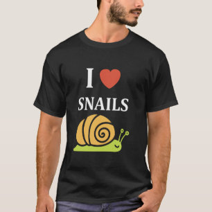 Camiseta Caracol minimalista Animais Engraçado pequeno eu a