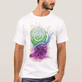 Camiseta Caracol na Fig colorido