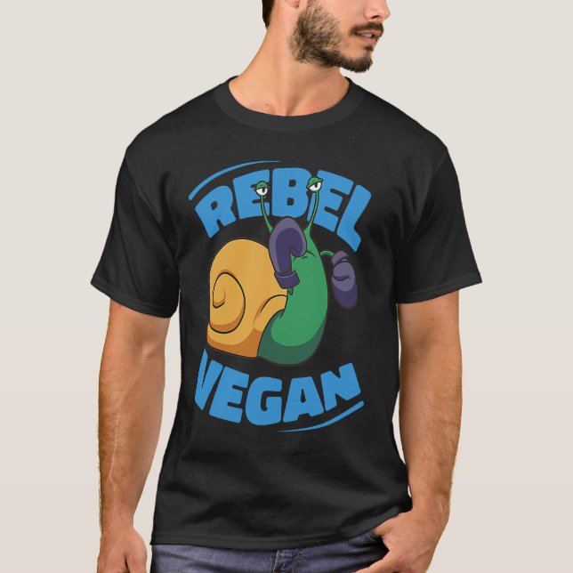 Camiseta Caracol Vegano Rebelde (Frente)