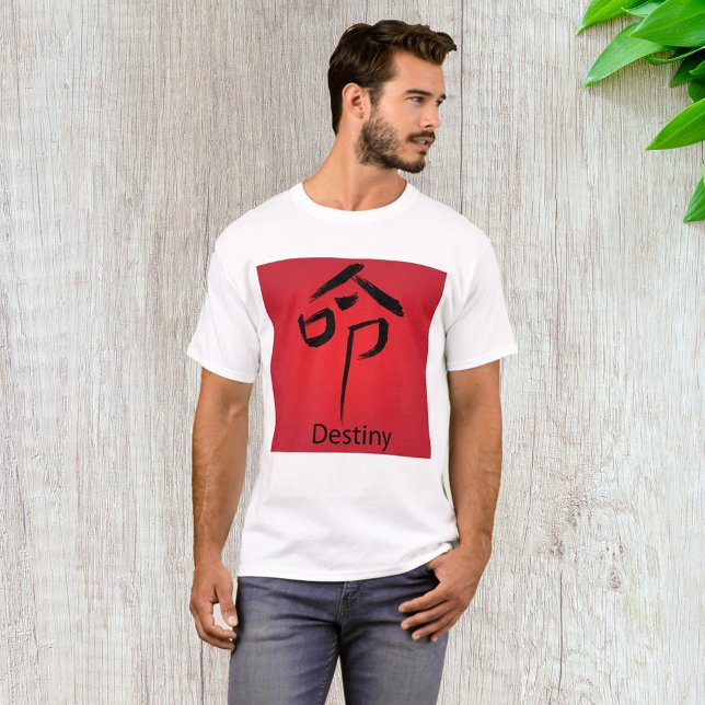 Camiseta Caractere chinês de destino (Criador carregado)