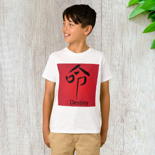 Camiseta Caractere chinês de destino