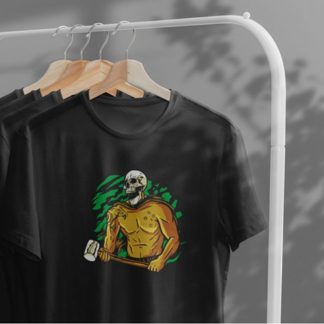 Camiseta Caractere Crânio do Grim Reaper (Criador carregado)