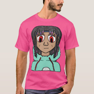 Camiseta Caractere de Adolescente Anime