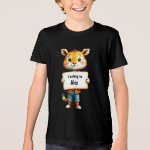 Camiseta Caractere de Cat Personalizável