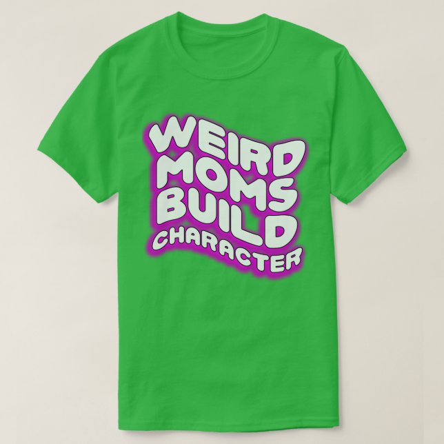 Camiseta Caractere de compilação do Groovy Weird Mães28 (Frente do Design)