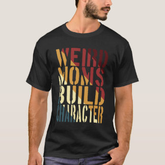 Camiseta Caractere de Compilação do Weird Mães