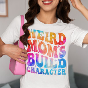 Camiseta Caractere de Compilação do Weird Mães