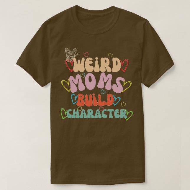 Camiseta caractere de construção de mães estranhas Diferent (Frente do Design)