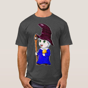 Camiseta Caractere de Mágico de Cute do Assistente Chibi