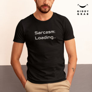 Camiseta Caractere de Tipografia Engraçado Citação de Sarca