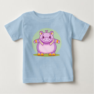 Camiseta Caractere Hippo Feliz