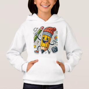 Camiseta Caractere Lápis Animado - Arte Reprodutiva