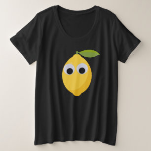 Camiseta Caractere Limão Bonito com Olhos Googados