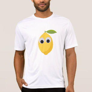 Camiseta Caractere Limão Bonito com Olhos Googados