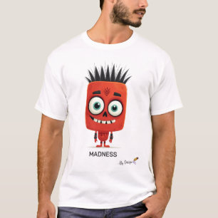 Camiseta Caractere Punk Vermelho   MADNESS - Por Design   D