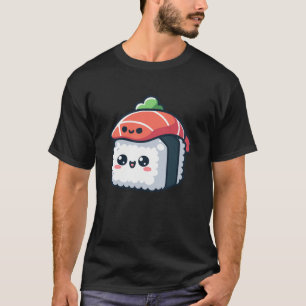Camiseta caractere sushi kawaii - comida