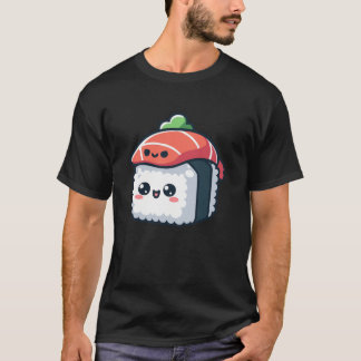 Camiseta caractere sushi kawaii - comida