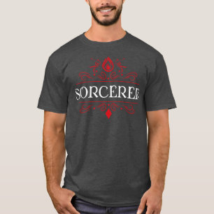 Camiseta Caractere Tabletop RPG Uniforme Noite do Sorcerer