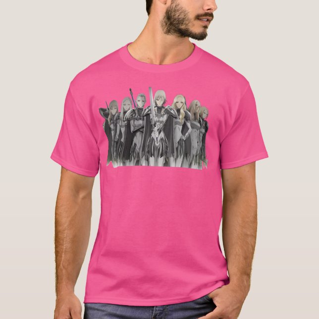 Camiseta Caracteres Claymore (Frente)
