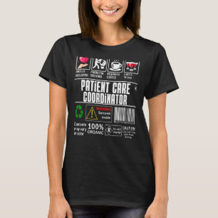 Camiseta Caracteres Complexos do Coordenador de Cuidados de