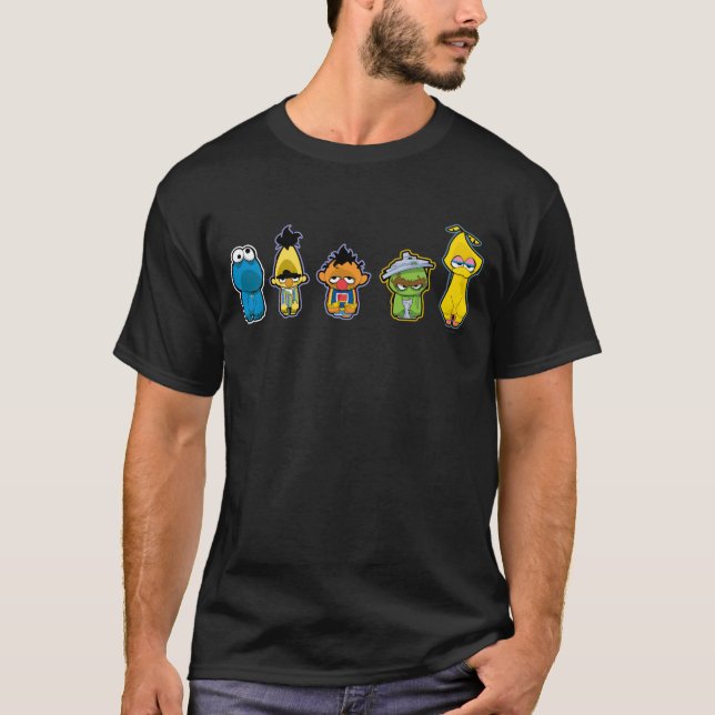 Camiseta Caracteres da Rua Zombie Sesame (Frente)