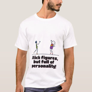 Camiseta Caracteres de Figura do Playful Stick