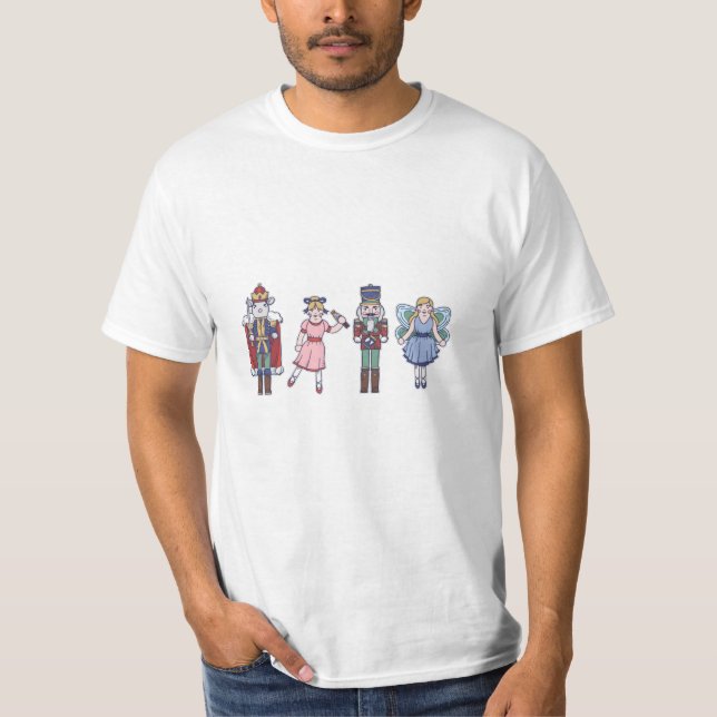 Camiseta Caracteres de quebra-nozes (Frente)