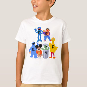 Camiseta Caracteres de Rua Sésamo   Ser gentil - Linguagem 