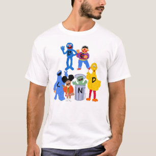 Camiseta Caracteres de Rua Sésamo   Ser gentil - Linguagem 