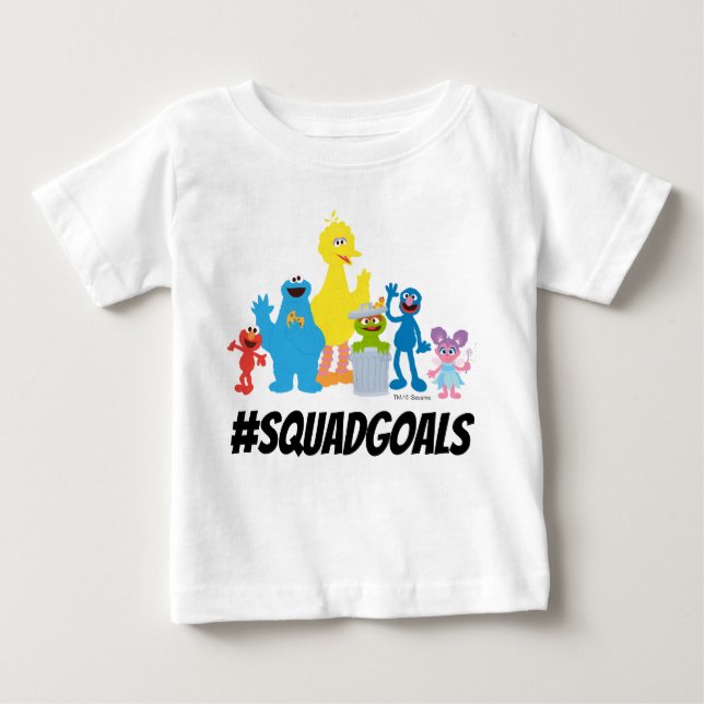 Camiseta Caracteres de Rua Sésamo | #SQUADGOALS (Frente)