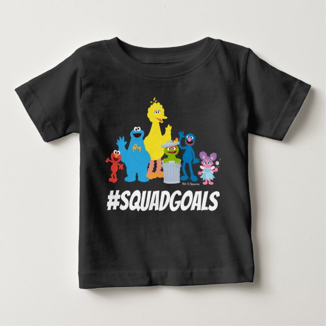 Camiseta Caracteres de Rua Sésamo | #SQUADGOALS (Frente)