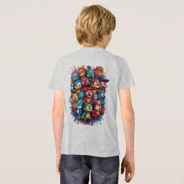 Camiseta caracteres icônicos