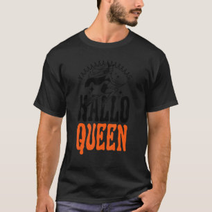 Camiseta Característica Yas Halloqueen Mulheres Halloween