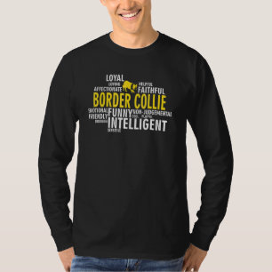Camiseta Características da Raça de Cão Border Collie