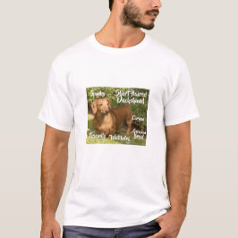 Camiseta Características de Cachorro Dachshund Ado
