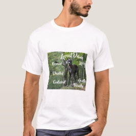 Camiseta Características do Cão Dogue Alemão