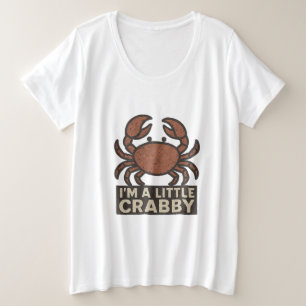Camiseta Caranguejo Angustiado – Vintage “Estou um Pouco Ir